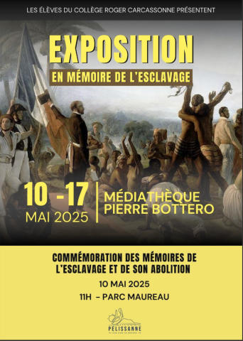 Exposition en mémoire de l'esclavage par les élèves du Collège Roger Carcassonne 1