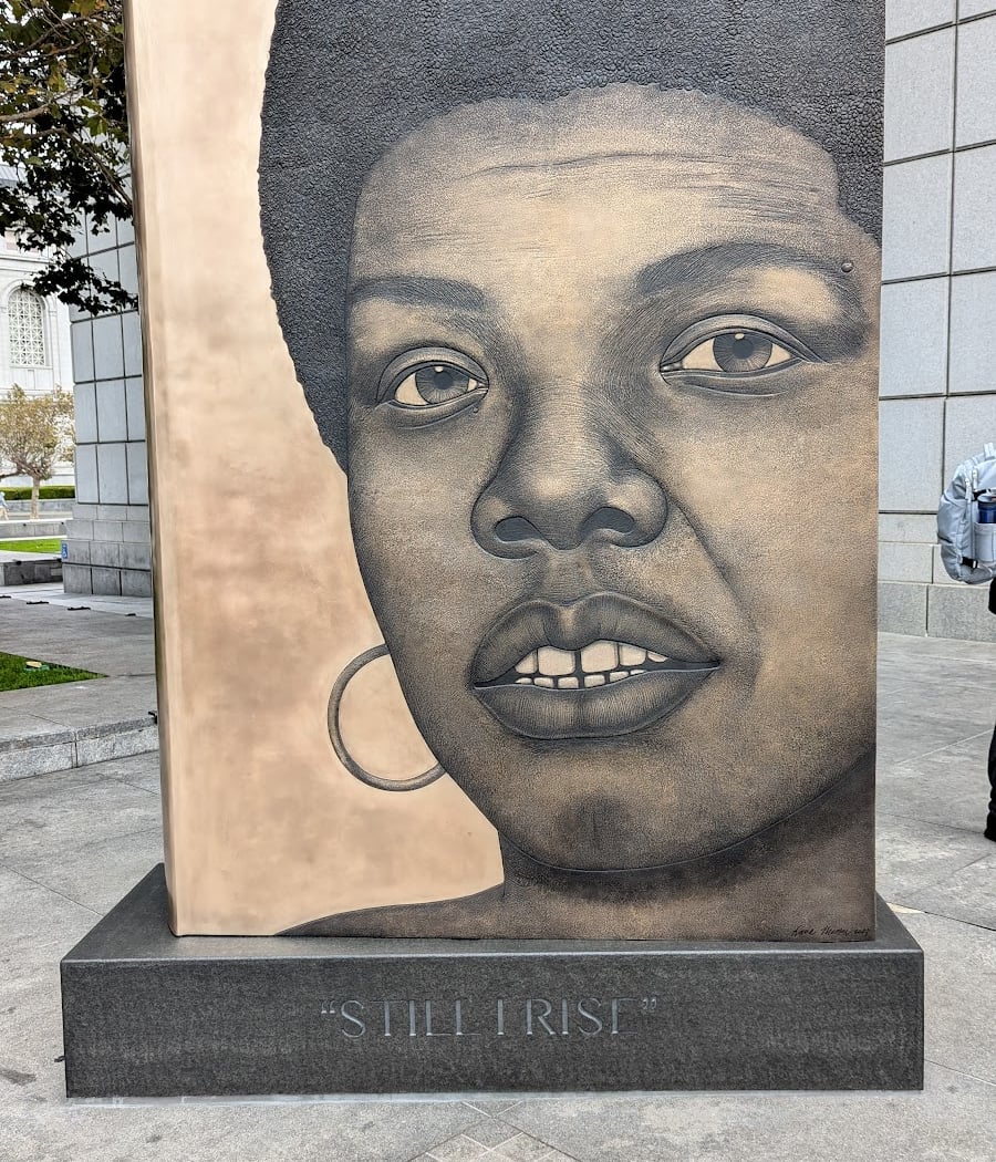 Dr. Maya Angelou monument "Portrait of a Phenomenal Woman" by Lava Thomas 1