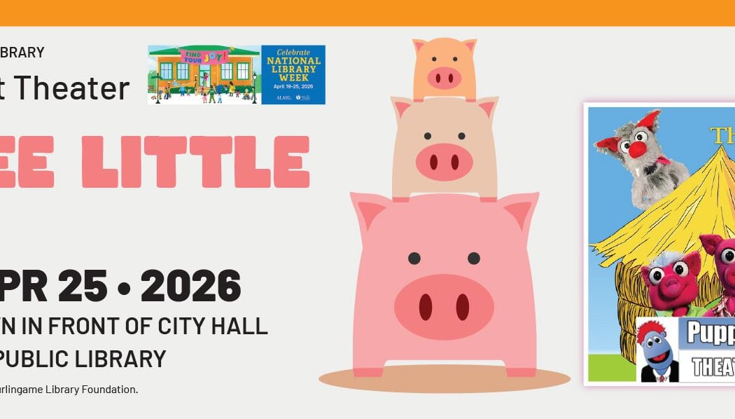 Celebrate National Library Week with a special performance by Puppet Art Theater featuring The Three Little Pigs 1