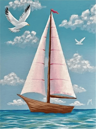 Nautical Sailing PaintnSip 1