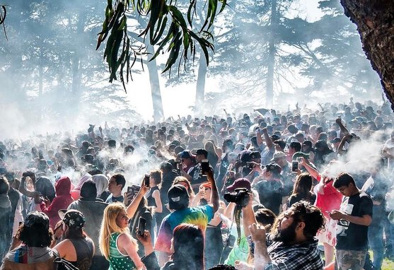 SF’s 420 Celebration at Hippie Hill 1