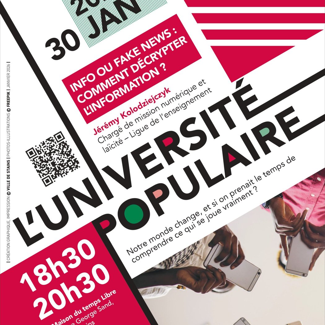 Université populaire – Apprendre à décrypter l’information 1