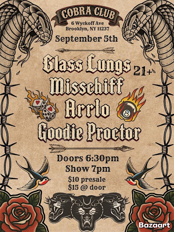 Glass Lungs, Misschiff, Arrlo, and Goodie Proctor