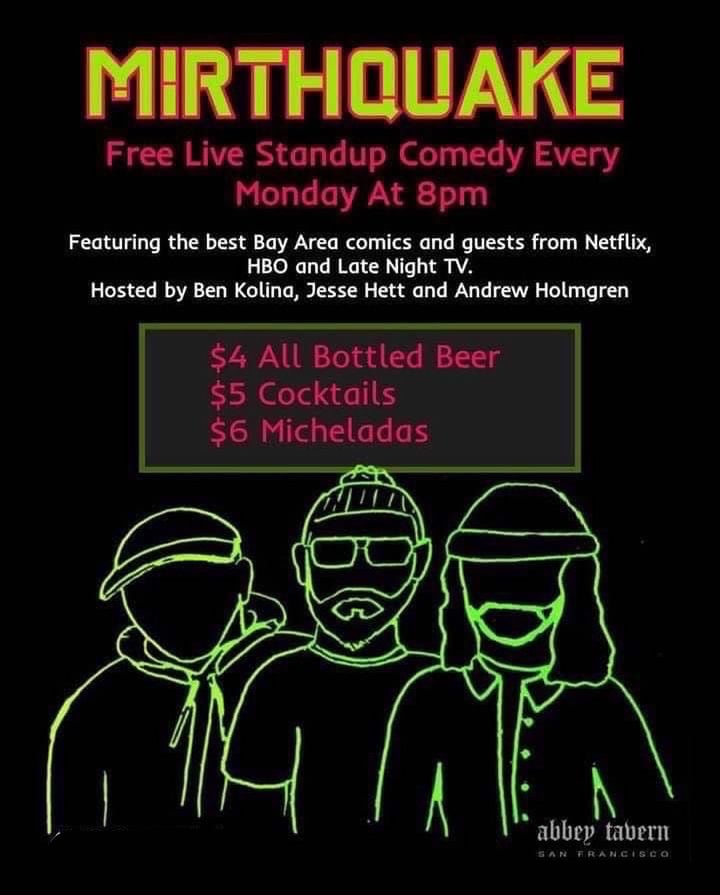 Mirthquake: Monday Live Comedy 1