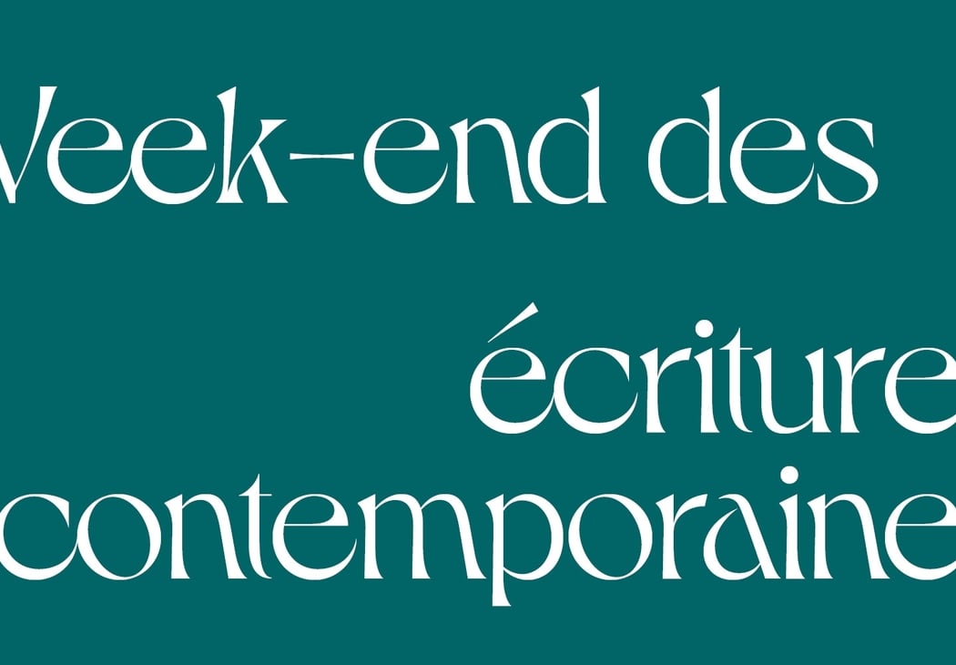 Week-end des écritures contemporaines