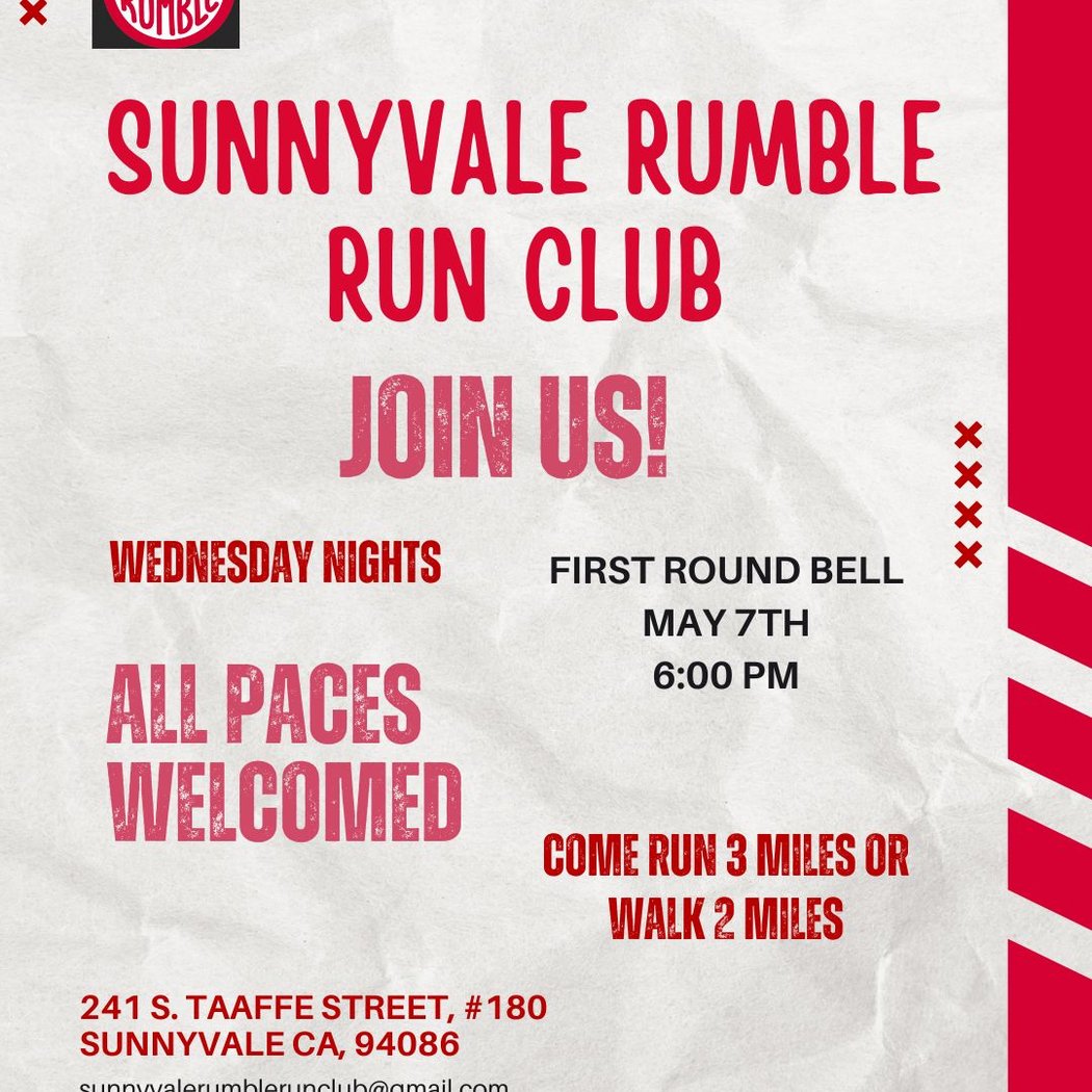Sunnyvale Rumble Run Club - Wednesday Nights