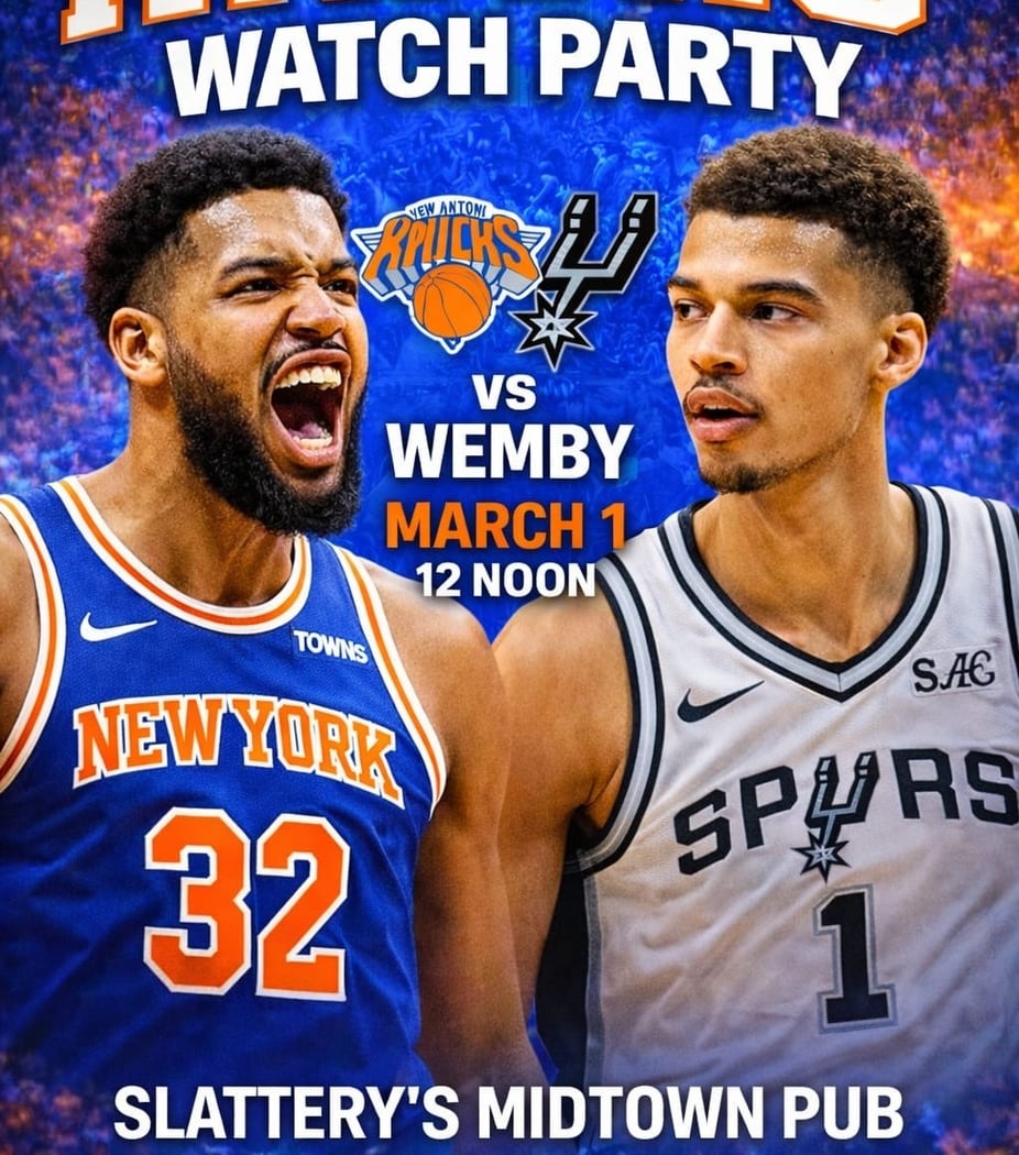 Knicks vs Spurs Watch Party 1