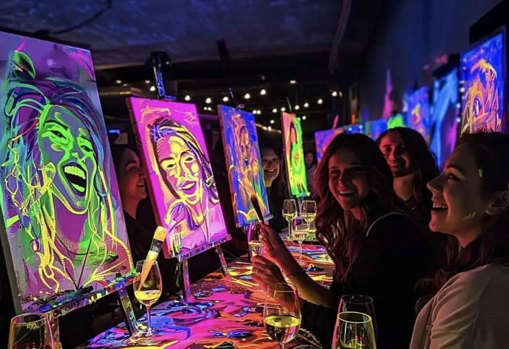 Afterglow - A UV Sip & Paint Experience 1