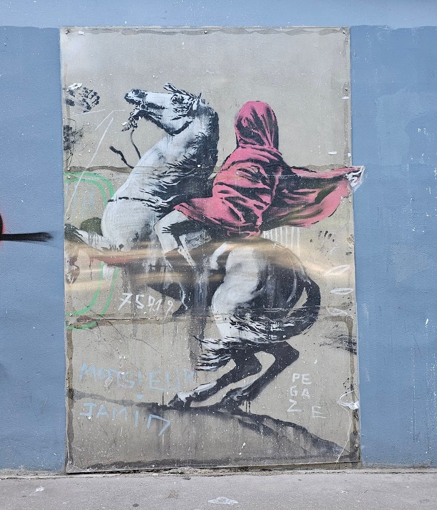 Banksy “Napoleon Crossing the Alps” 1