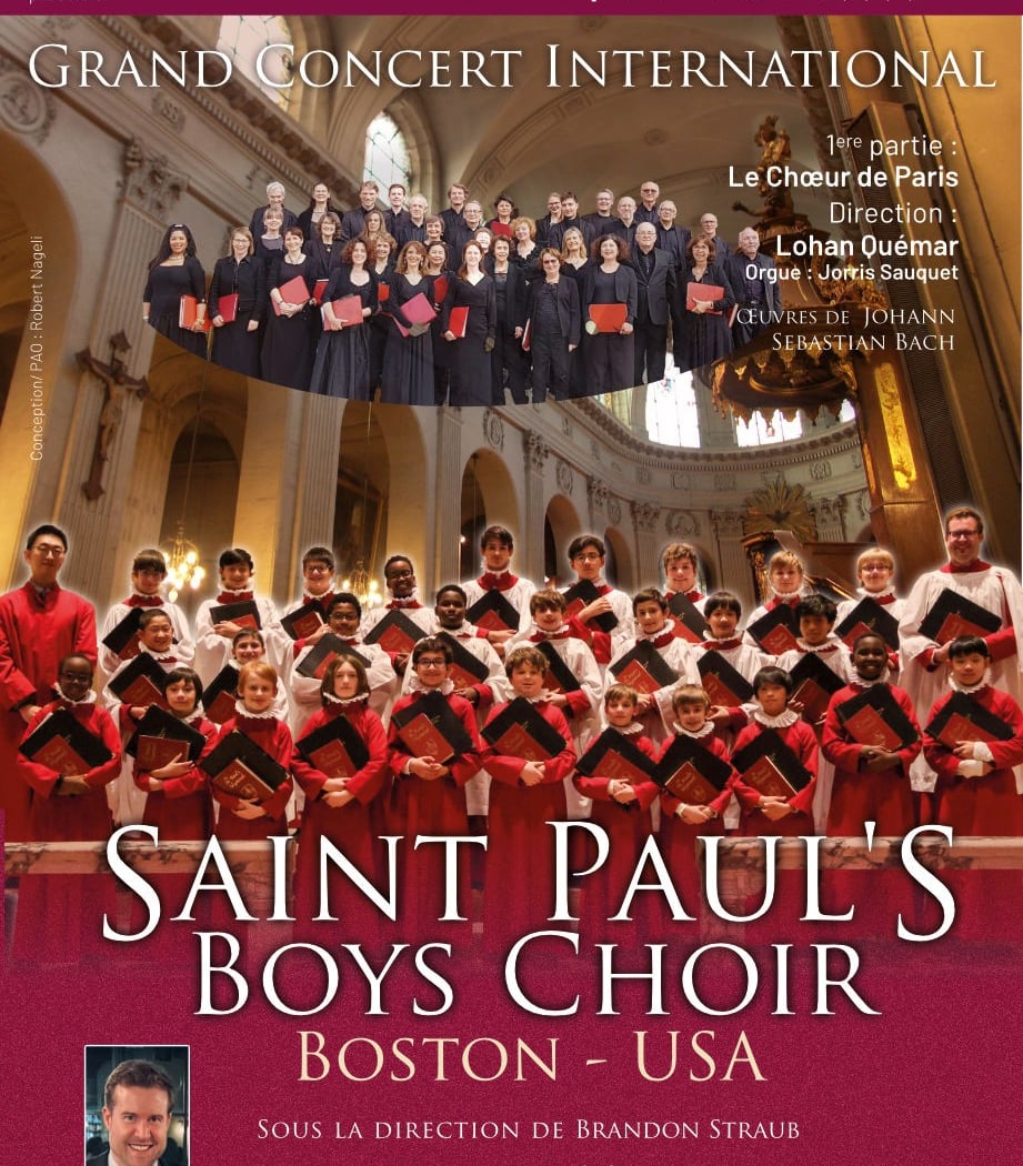 Concert international par le Saint Paul's Boys Choir (USA) et le chœur de Paris 1