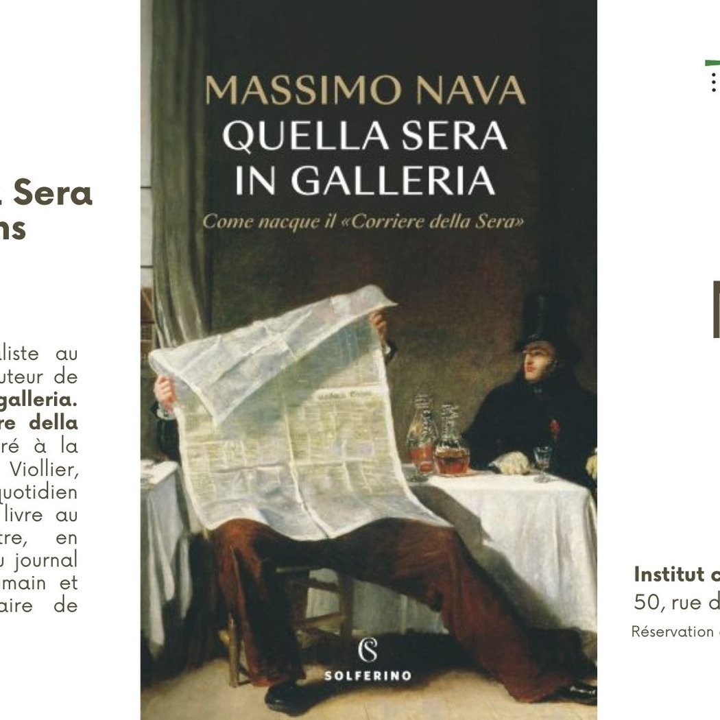 Il Corriere della Sera fête ses 150 ans / Massimo Nava : Quella sera in galleria 1