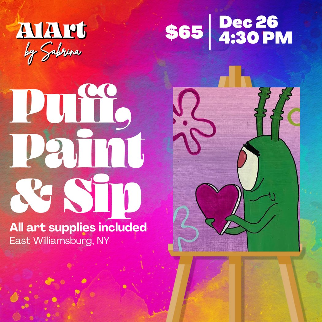 Puff, Paint and Sip Art Studio 1
