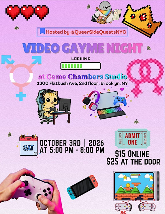 Video Gayme Night: A Queer Gaming Night