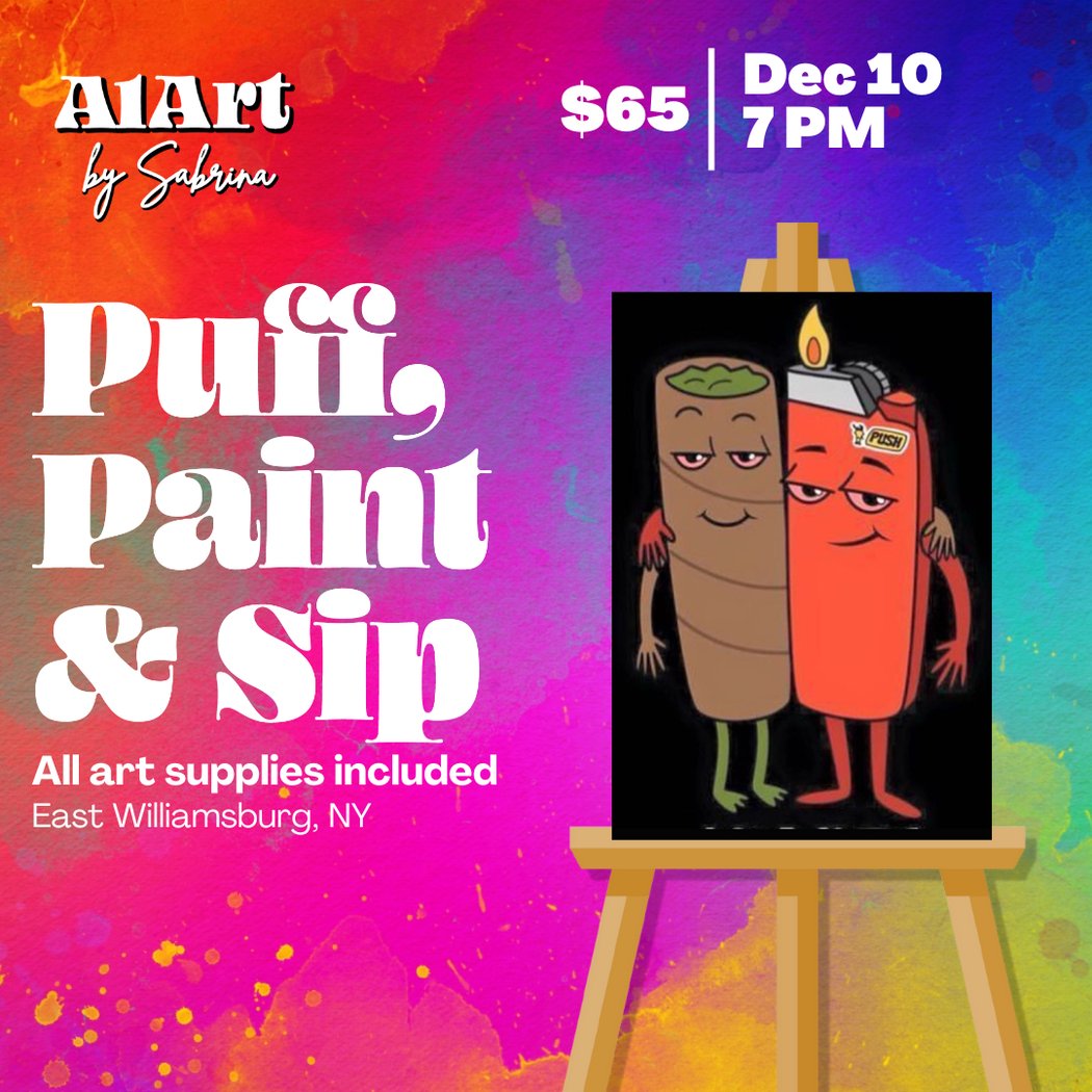 Puff, Paint and Sip Art Studio 1