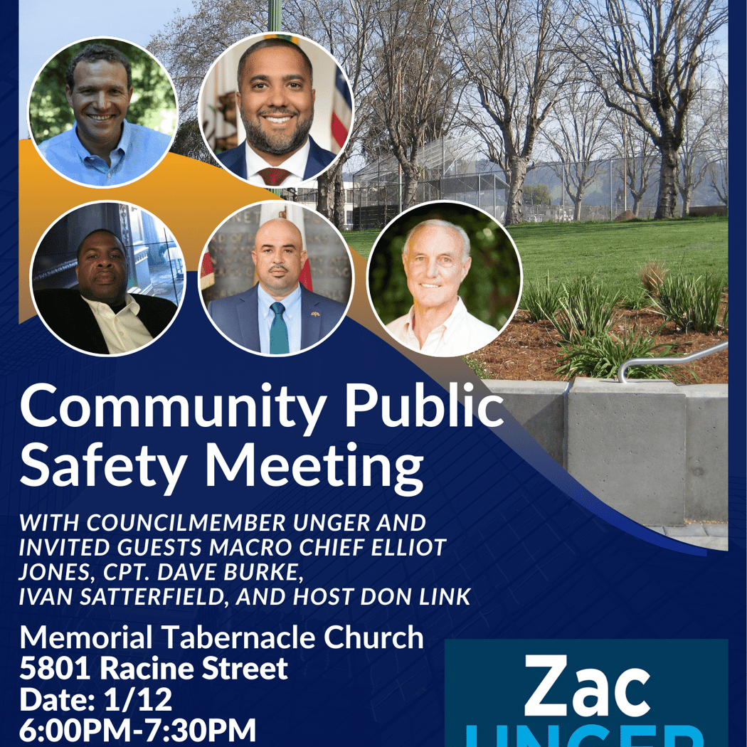 Community Public Safety Meeting with CouncilMember Unger 1