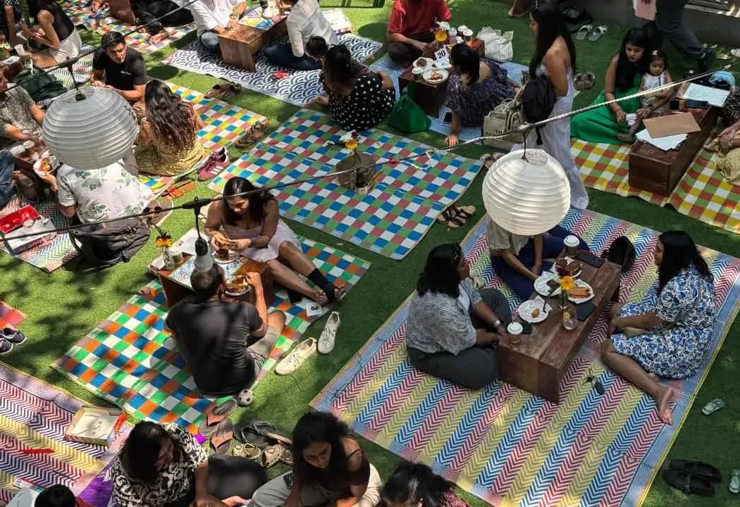 Courtyard Picnic with Candice & I.likey 1