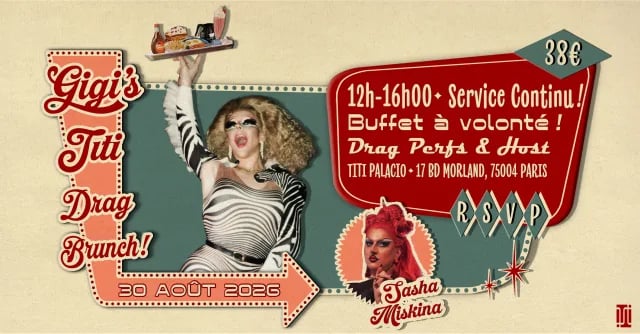 Gigi's Titi Drag Brunch avec Sasha Miskina!