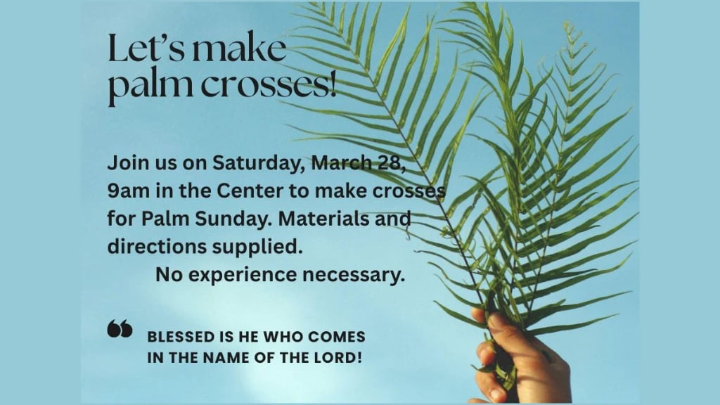 Palm Cross Making 1