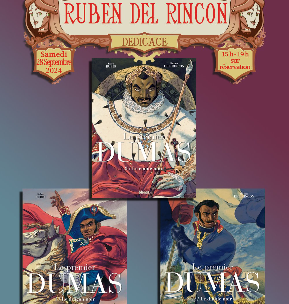 Séance de dédicace avec Ruben del Rincon pour « L’autre Dumas » 1