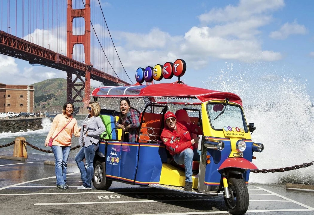 Lucky Tuk Tuk Private Group Tours San Francisco