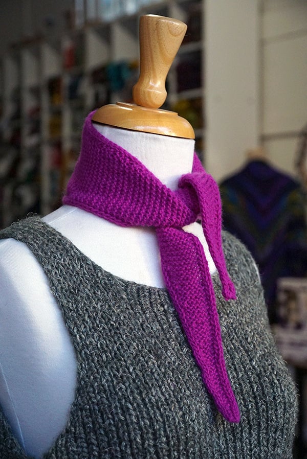 Sophie Scarf and Fixing Mistakes in Garter Stitch Class 1