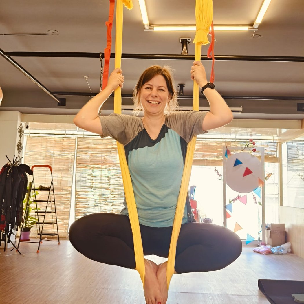 OmTheWay Academy of Yoga Meditation Bungee Fitness & Products 1