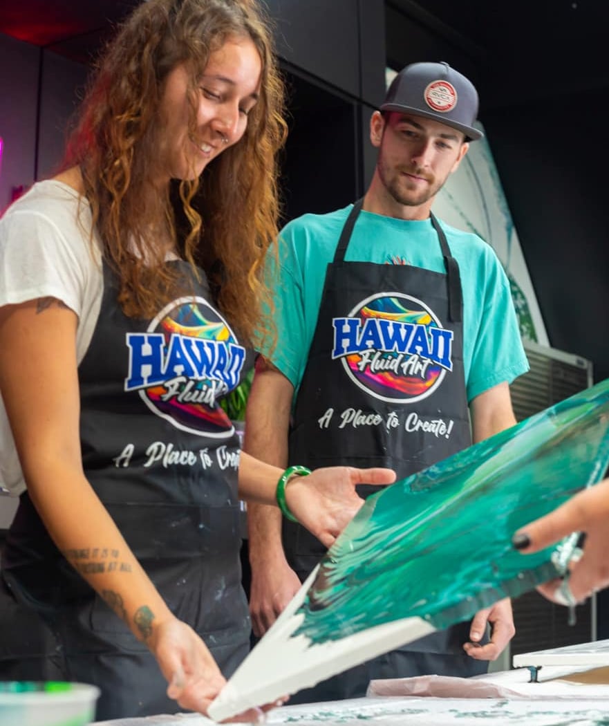 Date Night at Hawaii Fluid Art 2