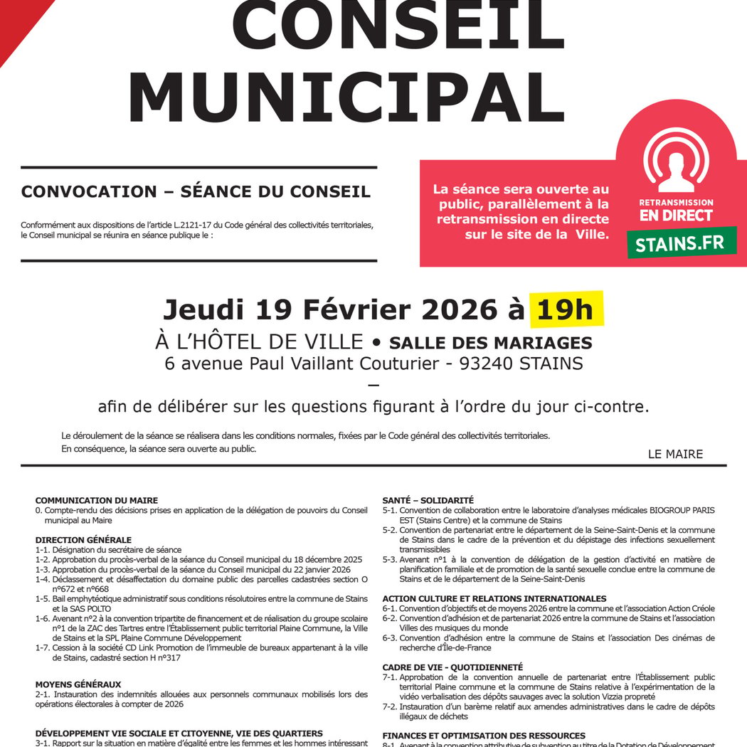 Conseil municipal 1