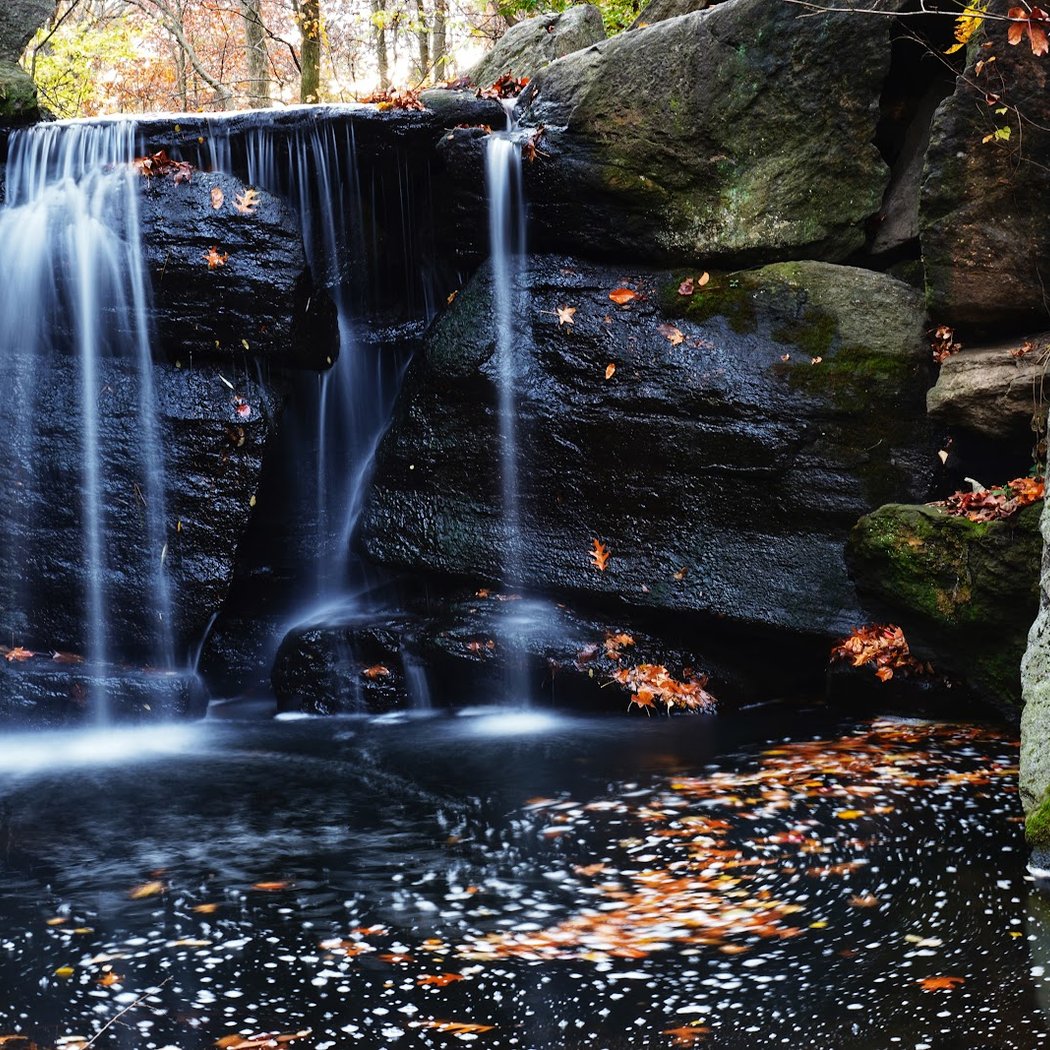 North Woods Loch Double Waterfall 1