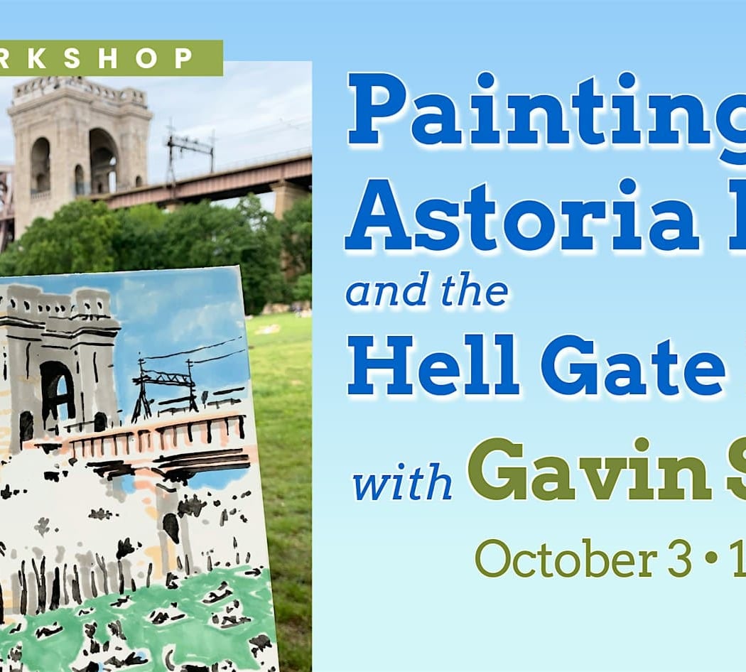 Painting Astoria Park and the Hell Gate Bridge