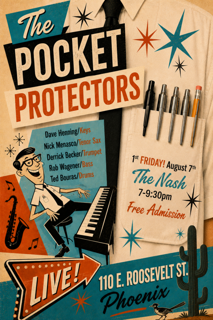 First Friday: The Pocket Protectors – Dave Henning