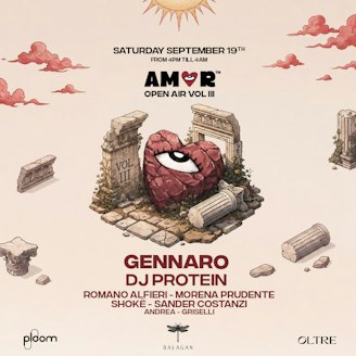 AMOR OPEN AIR VOL III - W/GENNARO-DJ PROTEIN &MORE 1