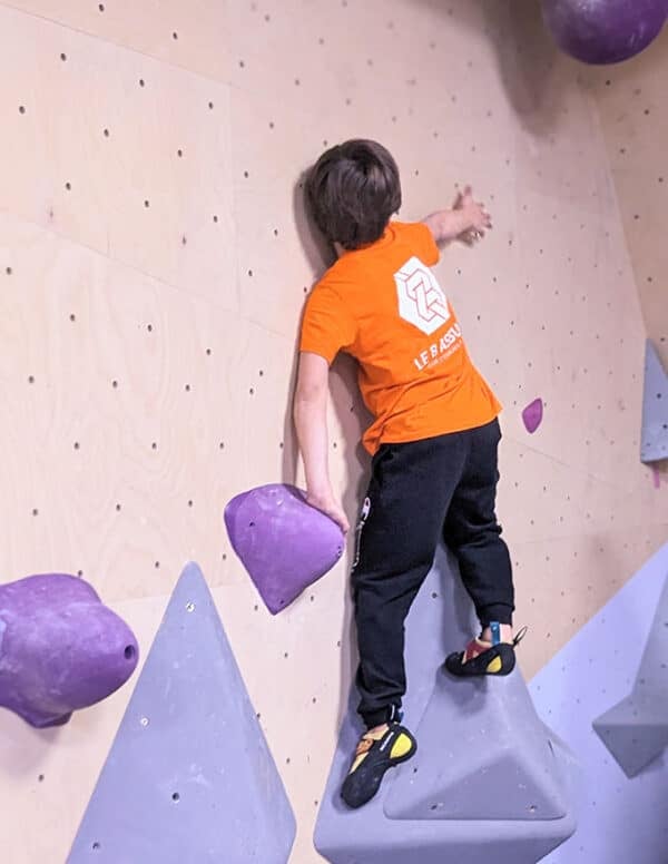 Cours d’escalade enfant 2