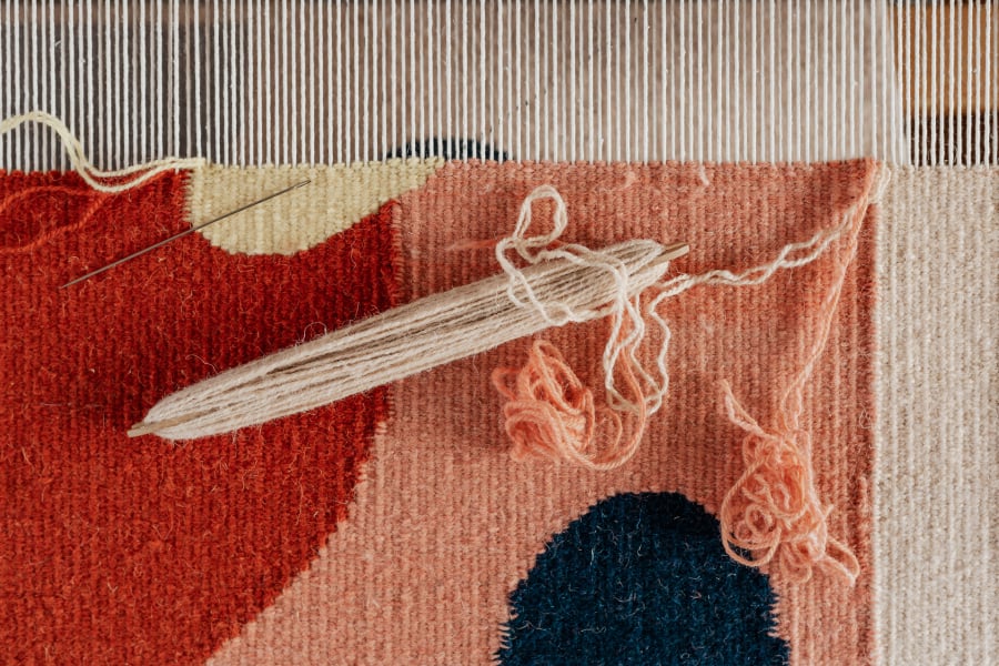 Class Tapestry Weaving 1