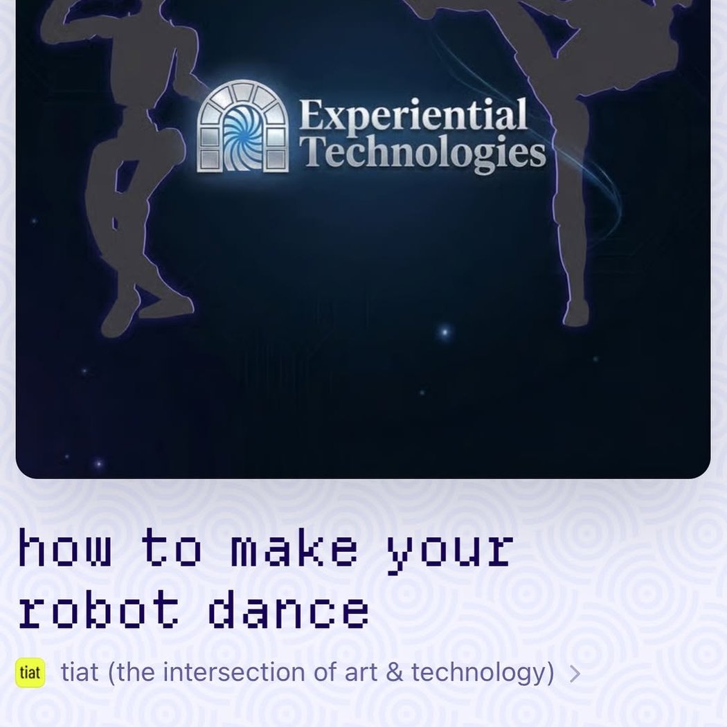 How to Make a Robot Dance 1