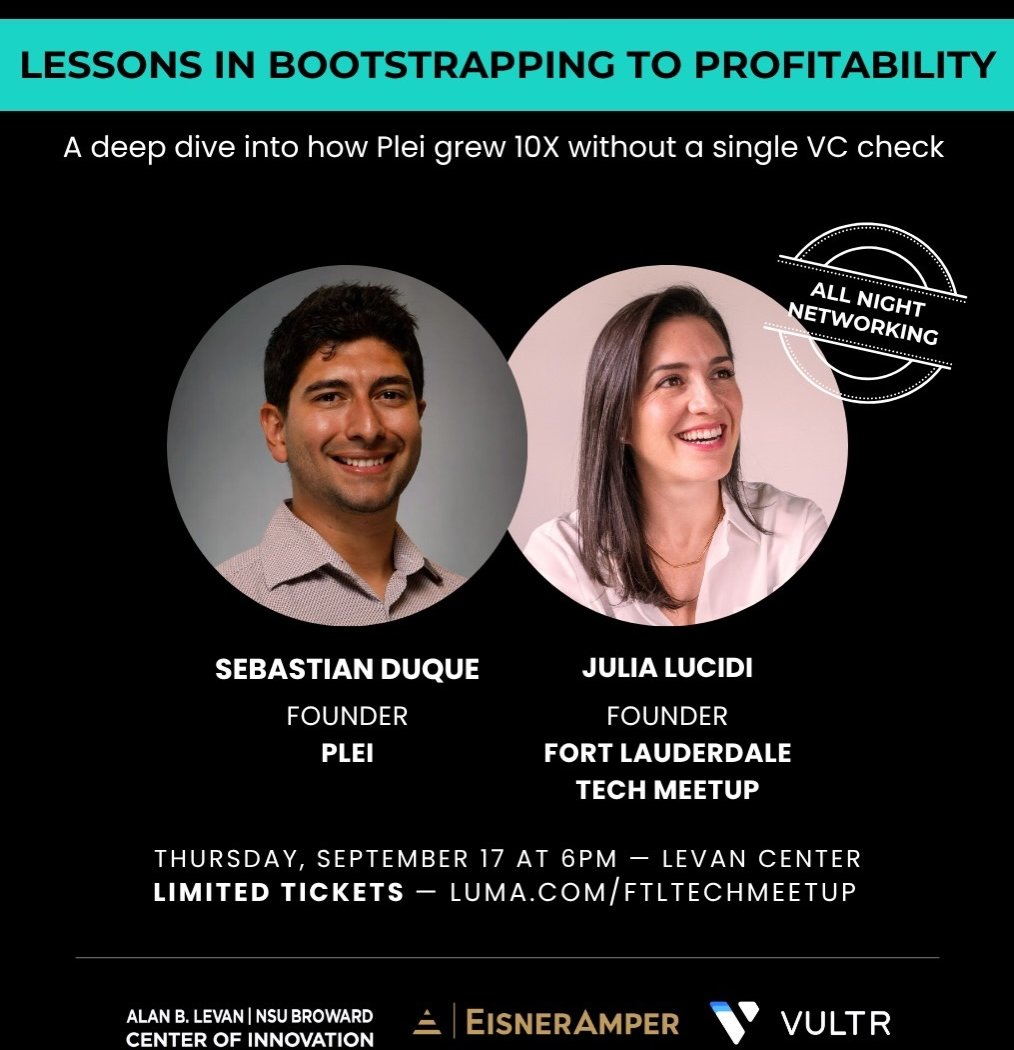 FTL Tech Meetup: Lessons in Bootstrapping to Profitability 1