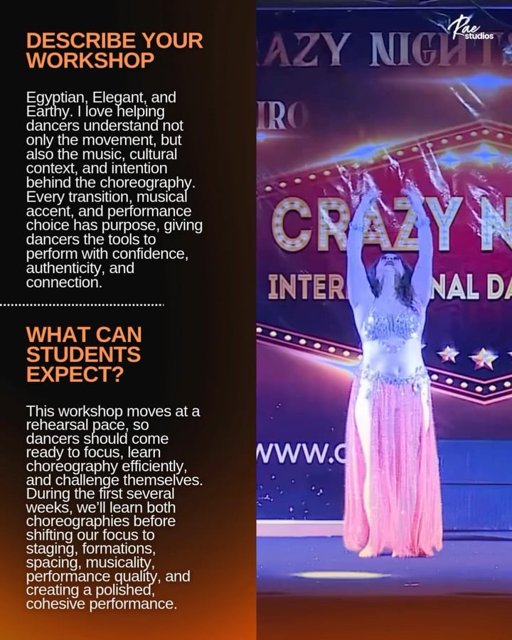 INT BELLY DANCE Performance Workshop 2
