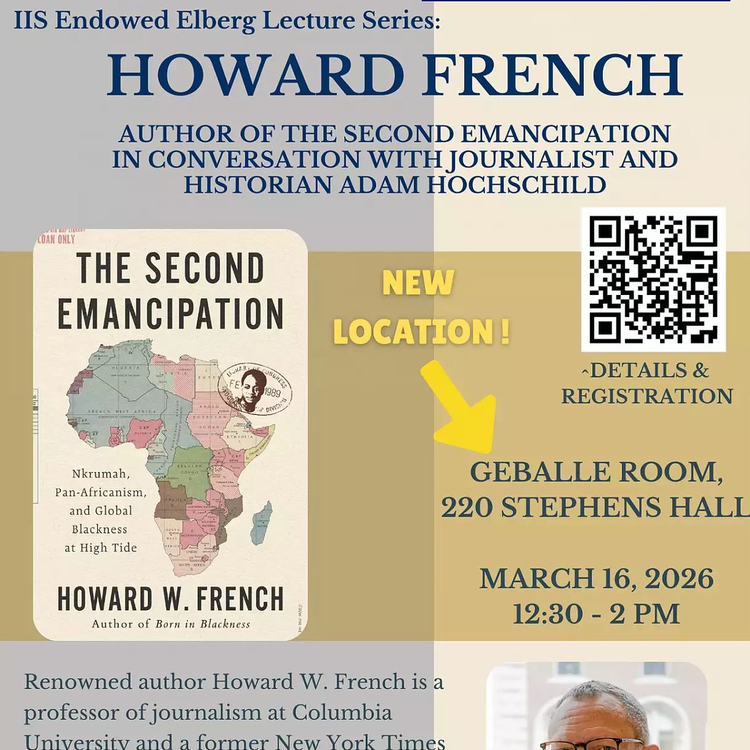 The Second Emancipation: Author Howard French in conversation with Journalist Adam Hochschild 1