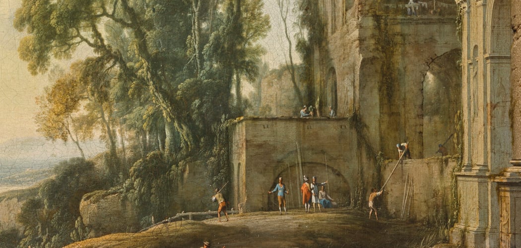 Prêt d’un Paysage aux chasseurs par Gaspard Dughet 3