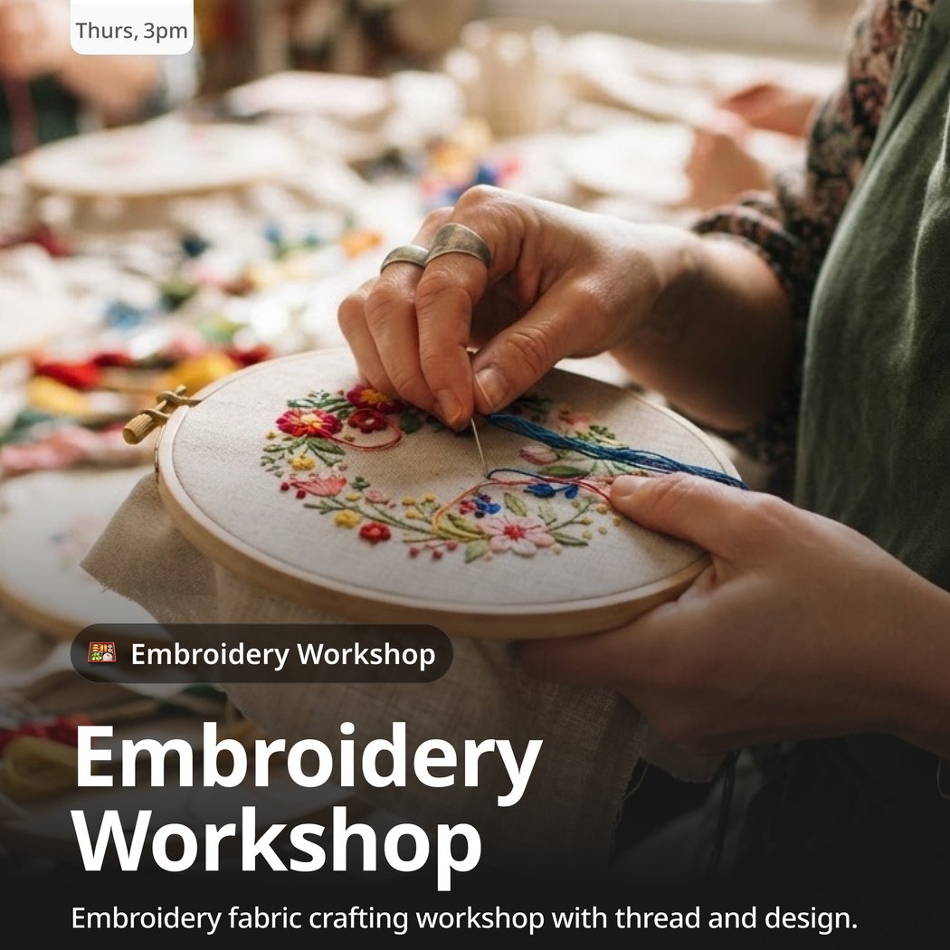 Embroidery Workshop 1