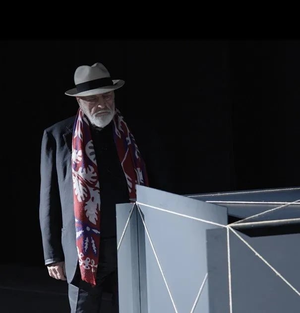 Performance Metrocubo d ’infinito, avec Michelangelo Pistoletto 1