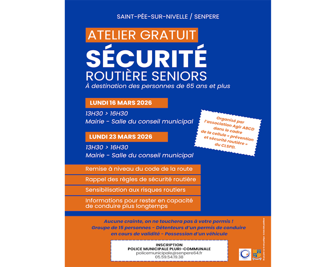 Sécurité routière seniors : Ateliers de sensibilisation 1