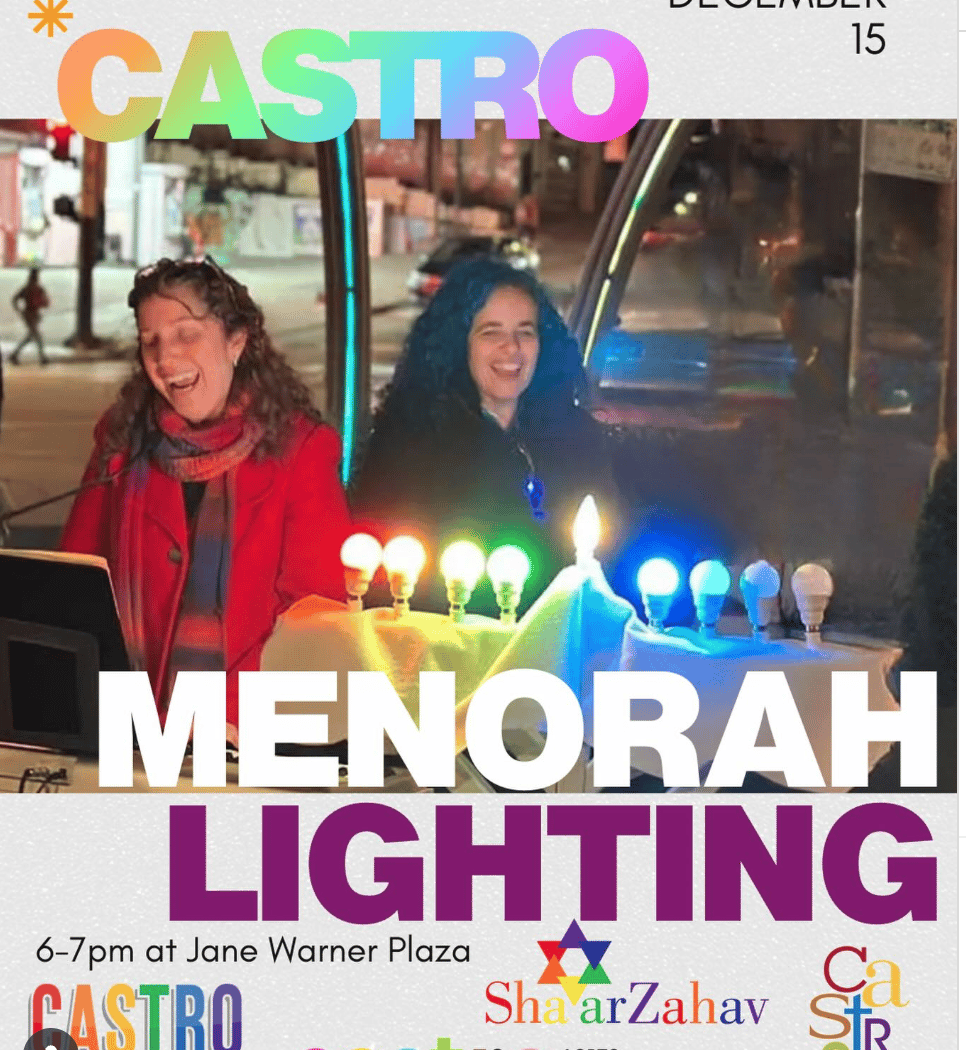 Castro Menorah Lighting 1