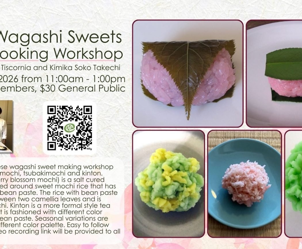 Spring Wagashi Virtual Cooking Workshop 1