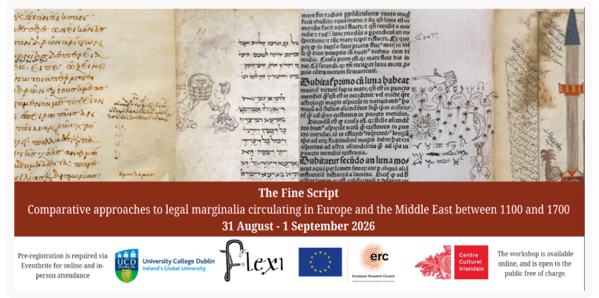 The Fine Script Comparative approaches to legal marginalia circulating in Europe and the Middle East between 1100 and 1700