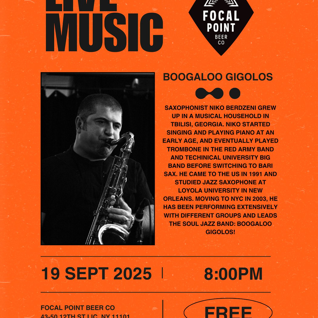 Live Music: Boogaloo Gigolos! 1