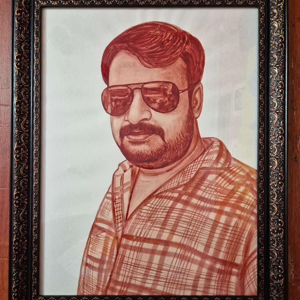 Sharan arts blood painting Artist 3