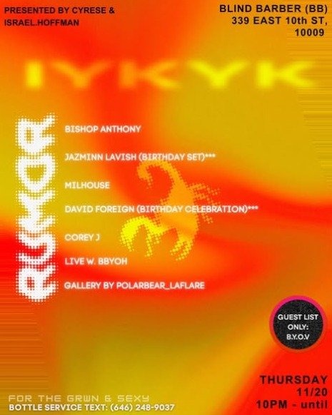 RUMOR "IYKYK" 1