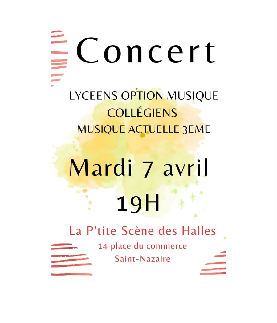Concert des élèves des options musique et musiques actuelles 1
