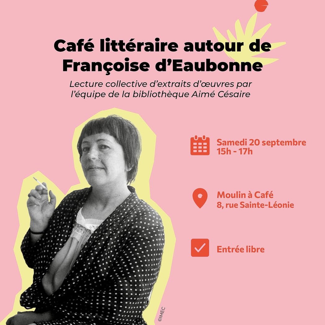 Café littéraire autour de Françoise d'Eaubonne 1